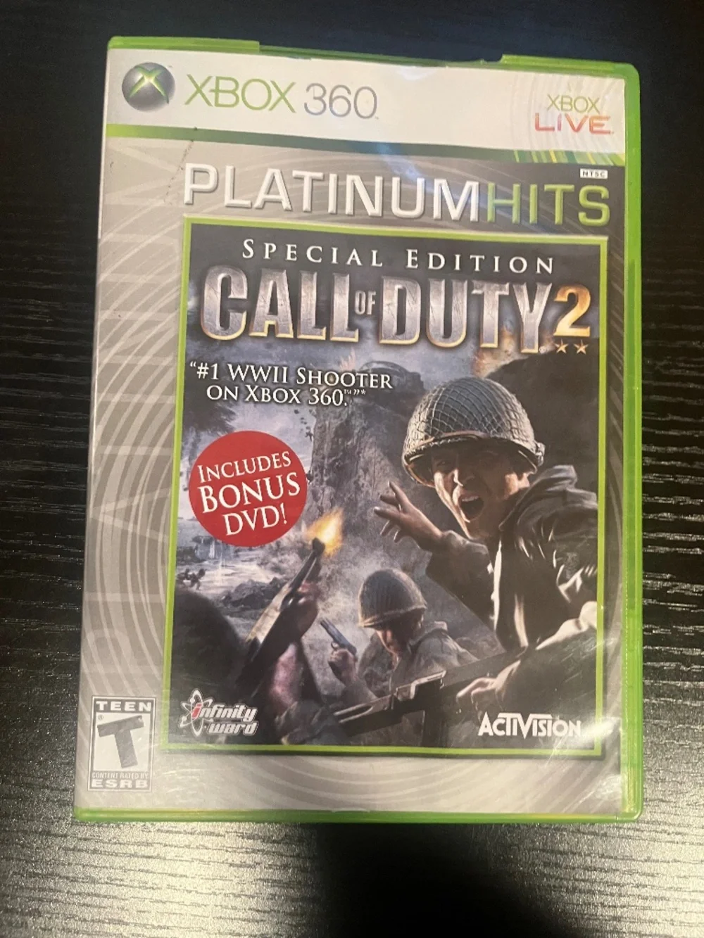 Call of Duty 2 - Special Edition Platinum Hits (Microsoft Xbox 360, 2005) 2 Disc